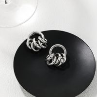 1 Pair Simple Style Geometric Plating Alloy Drop Earrings main image 4