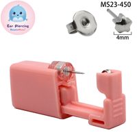 Pink Ear Piercer Disposable Flower Ear Piercing Gun Ear Piercing Low Pain 316l Piercing Tool sku image 3