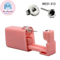 Pink Ear Piercer Disposable Flower Ear Piercing Gun Ear Piercing Low Pain 316l Piercing Tool sku image 13