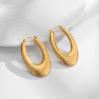 1 Pair French Style Geometric Plating 304 Stainless Steel 18K Gold Plated Earrings main image 1