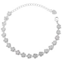 Elegant Einfacher Stil Gänseblümchen Kupfer 18 Karat Vergoldet Zirkon Armbänder In Masse sku image 3