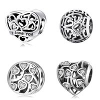 Romantic Heart Shape Sterling Silver Inlay Zircon Jewelry Accessories main image 1