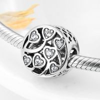 Romantic Heart Shape Sterling Silver Inlay Zircon Jewelry Accessories main image 6