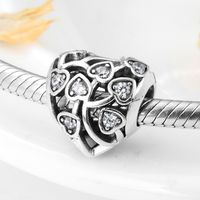 Romantic Heart Shape Sterling Silver Inlay Zircon Jewelry Accessories main image 8