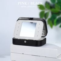 Casual Letter Solid Color Pu Leather Jewelry Boxes main image 4