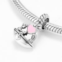 Romantic Electrocardiogram Heart Shape Flower Sterling Silver Plating Inlay Zircon Valentine's Day Jewelry Accessories main image 7