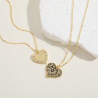 Einfacher Stil Herzform Kupfer 14 Karat Vergoldet Zirkon Halskette Mit Anhänger In Masse main image 3