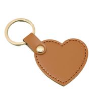 Mignon Forme De Cœur Faux Cuir La Saint-valentin Unisexe Pendentif De Sac Porte-clés main image 4