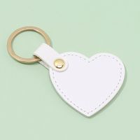 Cute Heart Shape Pu Leather Valentine's Day Unisex Bag Pendant Keychain sku image 1