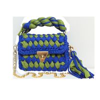 Women's Polyester Color Block Elegant Ethnic Style Square Lock Clasp Handbag main image 5