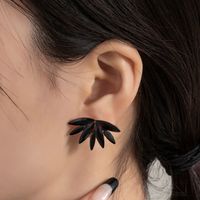 1 Pair Casual Vacation Plant Plating Inlay Alloy Rhinestones Glass Drop Earrings main image 6
