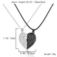 Strassenmode Herzform Legierung Überzug Valentinstag Unisex Halskette Mit Anhänger main image 2