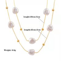 304 Stainless Steel 18K Gold Plated Elegant Simple Style Polishing Plating Geometric Necklace main image 2