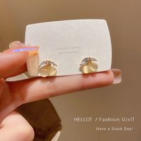 Wholesale Jewelry Fashion Flower Butterfly Copper Opal Zircon Inlay Drop Earrings sku image 3