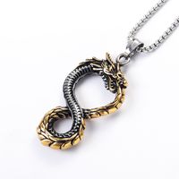 Punk Animal Titanium Steel Plating 18K Gold Plated Men's sku image 2