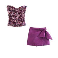 Banquet Party Women's Sexy Solid Color Polyester Sequins Skirt Sets Skirt Sets main image 6