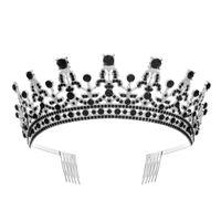 Ethnic Style Crown Alloy Diamond Rhinestones Crown 1 Piece sku image 8