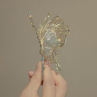 Mujeres Lindo Dulce Mariposa Sintéticos Aleación Resina Enchapado Embutido Diamantes De Imitación Garras De Pelo sku image 1