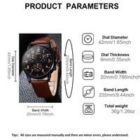 Casual Geometric Buckle Quartz Men's Watches main image 2