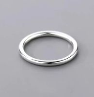 Einfacher Stil Geometrisch Einfarbig Sterling Silber Ringe sku image 1