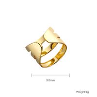 1 Piece Simple Style Solid Color Layered Plating Copper Copper Gold Plated Ear Cuffs main image 8