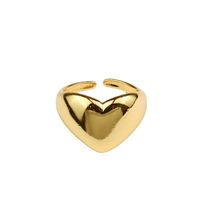 Simple Style Heart Shape Alloy Unisex Open Rings main image 8
