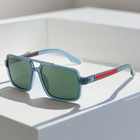 Elegant Basic Solid Color Tac Square Full Frame Men's Sunglasses main image 1