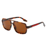 Elegant Basic Solid Color Tac Square Full Frame Men's Sunglasses sku image 3