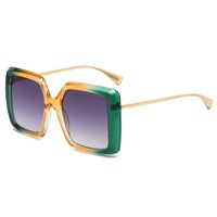 Elegant Basic Gradient Color Pc Square Full Frame Women's Sunglasses sku image 5