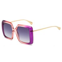 Elegant Basic Gradient Color Pc Square Full Frame Women's Sunglasses sku image 6