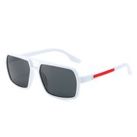 Elegant Basic Solid Color Tac Square Full Frame Men's Sunglasses sku image 6