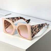Elegant Basic Cheetah Print Pc Square Full Frame Women's Sunglasses main image 1