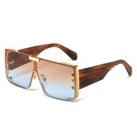 Elegant Basic Solid Color Pc Square Full Frame Men's Sunglasses sku image 2
