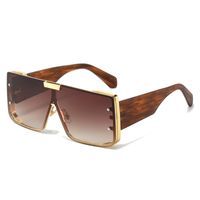 Elegant Basic Solid Color Pc Square Full Frame Men's Sunglasses sku image 3