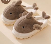 Unisex Casual Animal Solid Color Round Toe Cotton Slippers sku image 2
