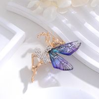 Elegant Cute Dragonfly Butterfly Alloy Inlay Rhinestones Unisex Brooches sku image 10
