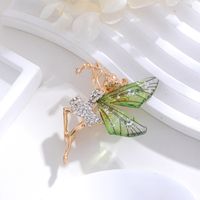 Elegant Cute Dragonfly Butterfly Alloy Inlay Rhinestones Unisex Brooches sku image 11