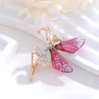 Elegant Cute Dragonfly Butterfly Alloy Inlay Rhinestones Unisex Brooches sku image 12