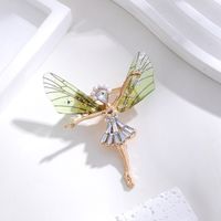 Elegant Cute Dragonfly Butterfly Alloy Inlay Rhinestones Unisex Brooches sku image 26