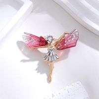 Elegant Cute Dragonfly Butterfly Alloy Inlay Rhinestones Unisex Brooches sku image 27