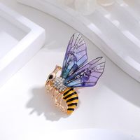 Elegant Cute Dragonfly Butterfly Alloy Inlay Rhinestones Unisex Brooches sku image 1