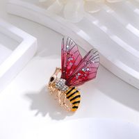 Elegant Süß Libelle Schmetterling Legierung Inlay Strasssteine Unisex Broschen sku image 3