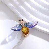 Elegante Lindo Libélula Mariposa Aleación Embutido Diamantes De Imitación Unisexo Broches sku image 4