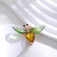 Elegant Süß Libelle Schmetterling Legierung Inlay Strasssteine Unisex Broschen sku image 5