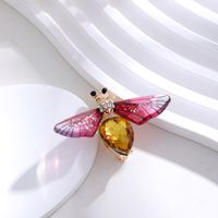 Élégant Mignon Libellule Papillon Alliage Incruster Strass Unisexe Broches sku image 6