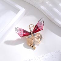 Elegant Cute Dragonfly Butterfly Alloy Inlay Rhinestones Unisex Brooches sku image 15