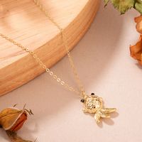 Casual Animal Fish Stainless Steel Copper 14k Gold Plated Pendant Necklace In Bulk main image 1