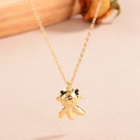 Casual Animal Fish Stainless Steel Copper 14k Gold Plated Pendant Necklace In Bulk main image 5