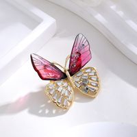 Elegant Cute Dragonfly Butterfly Alloy Inlay Rhinestones Unisex Brooches sku image 24