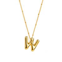 Modern Style Simple Style Letter Copper Pendant Necklace sku image 23